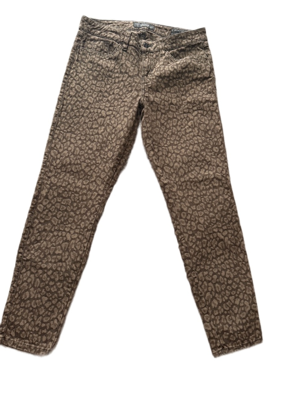 Guess Women’s Skinny Jeans - Brown Leopard Print
